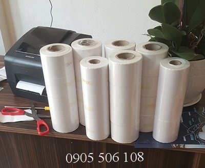 Giấy In Tem Nhãn Cho Cân Điện Tử, CNC 58 x40 Loại Tốt Giấy In Tem Nhãn Cho Cân Điện Tử, CNC 58 x40 Loại Tốt